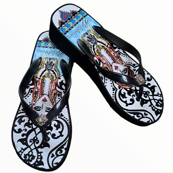 Brighton Shoes - Brighton Platform Flip Flops